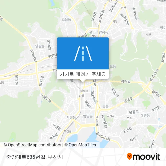 중앙대로635번길 지도