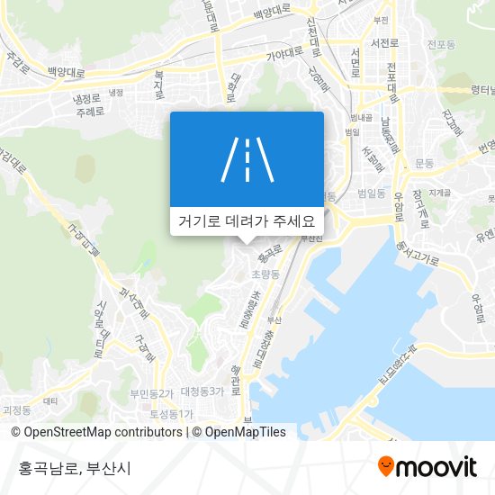 홍곡남로 지도