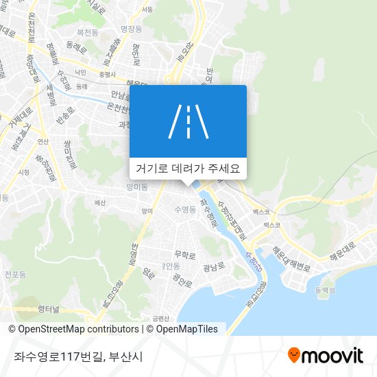 좌수영로117번길 지도
