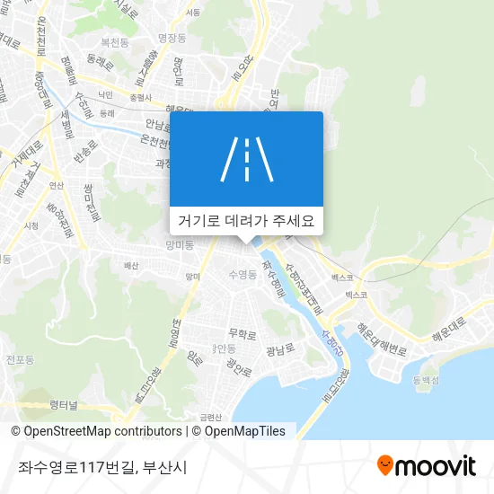 좌수영로117번길 지도