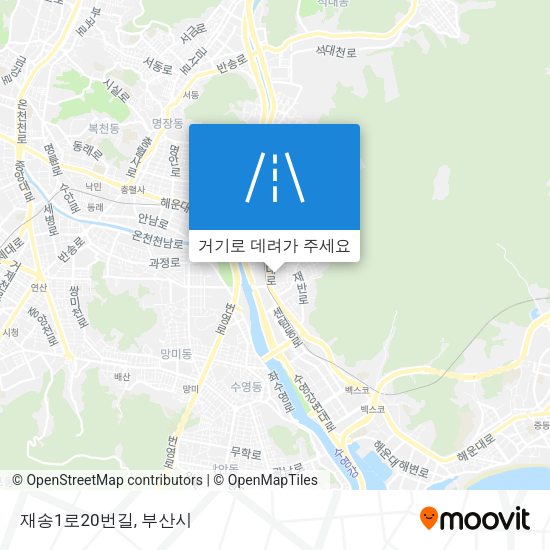 재송1로20번길 지도