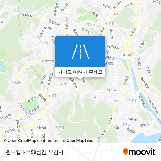 월드컵대로58번길 지도