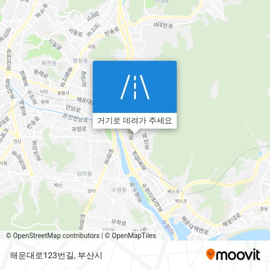 해운대로123번길 지도