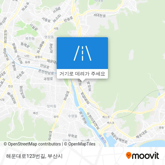 해운대로123번길 지도