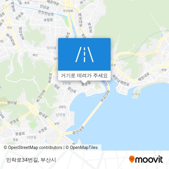 민락로34번길 지도