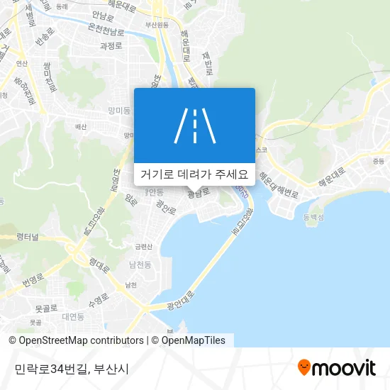 민락로34번길 지도