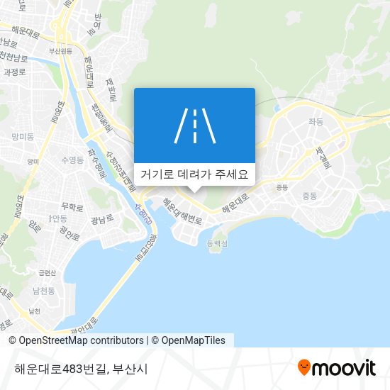 해운대로483번길 지도