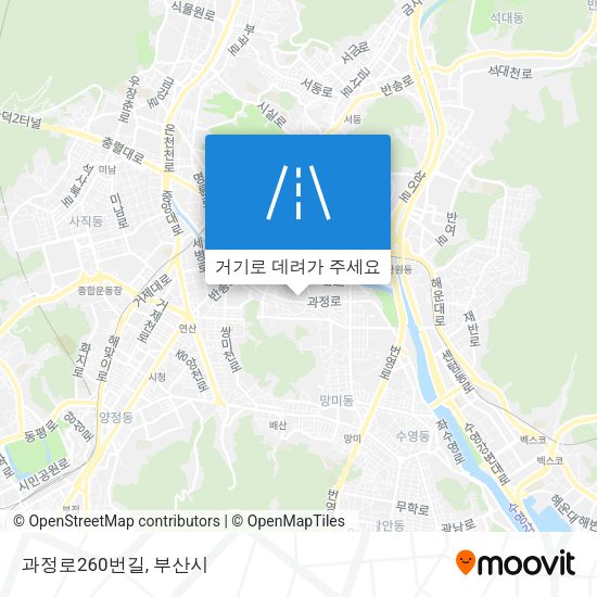 과정로260번길 지도
