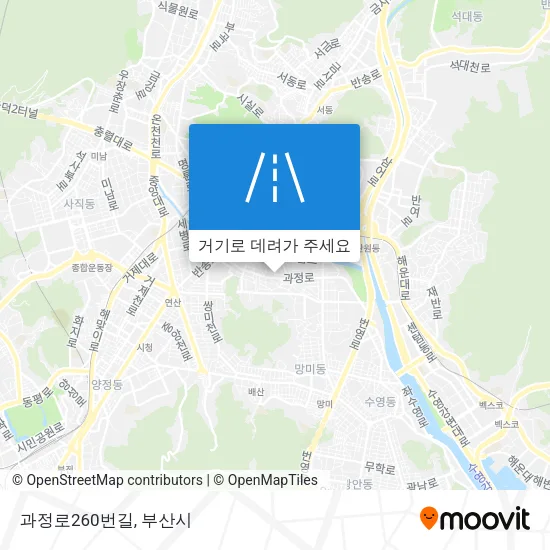 과정로260번길 지도