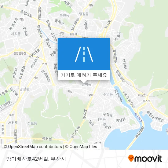 망미배산로42번길 지도