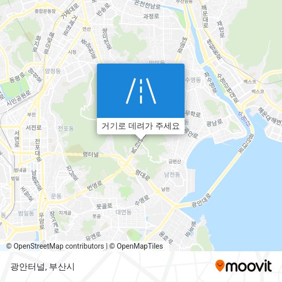 광안터널 지도