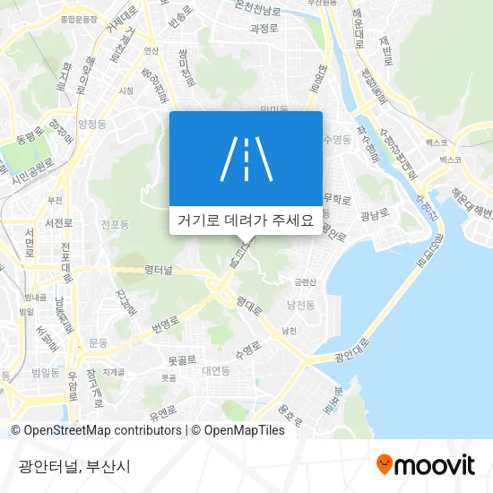 광안터널 지도