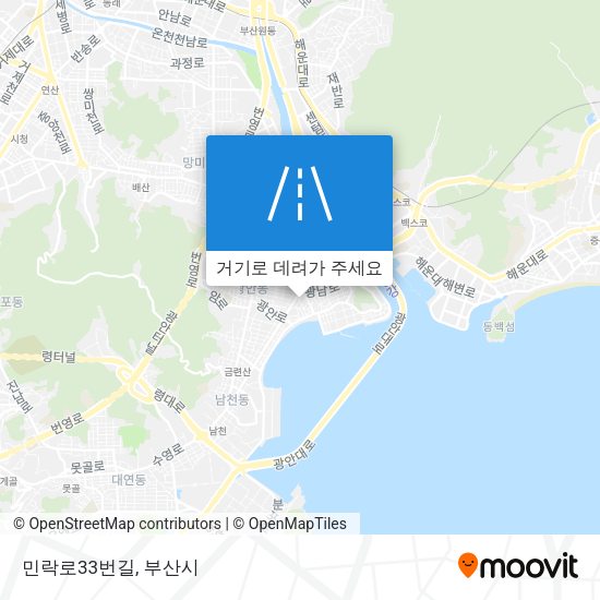 민락로33번길 지도