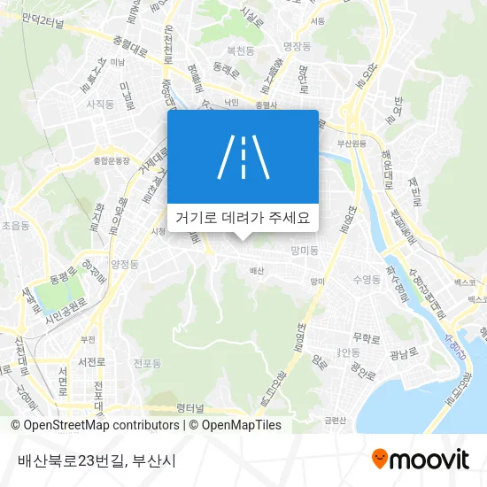 배산북로23번길 지도