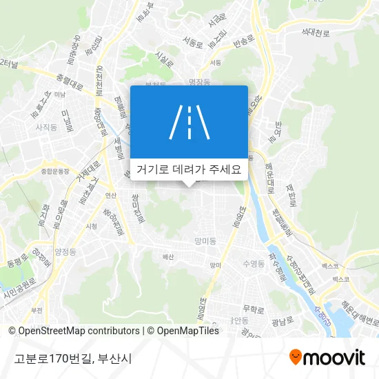 고분로170번길 지도