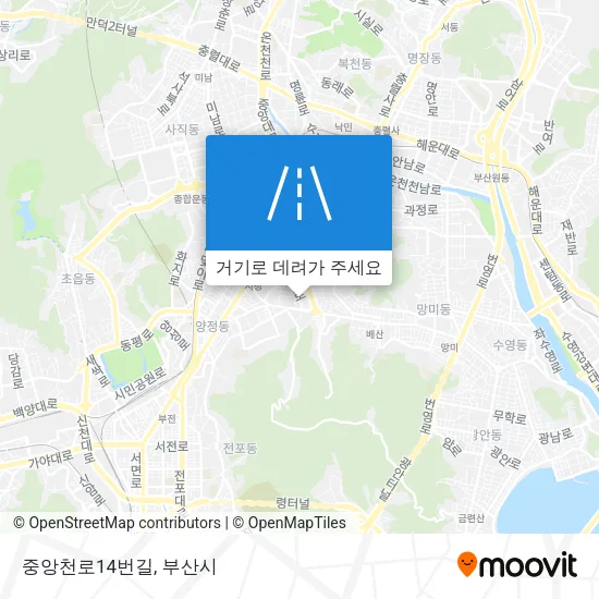 중앙천로14번길 지도