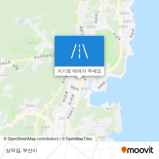 삼덕길 지도