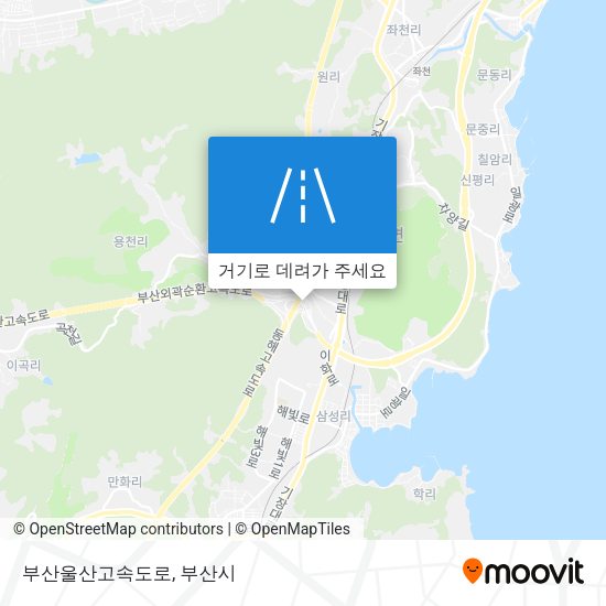 부산울산고속도로 지도