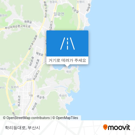 학리등대로 지도