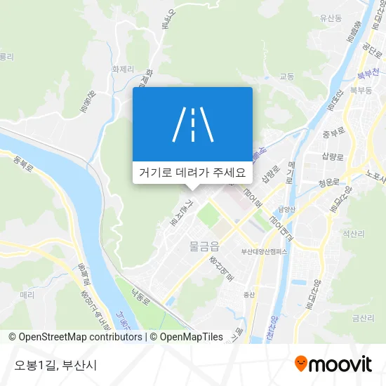 오봉1길 지도