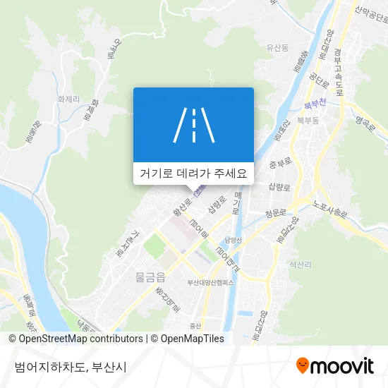 범어지하차도 지도