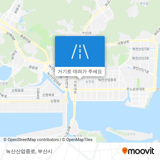 녹산산업중로 지도