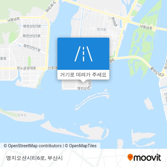 명지오션시티6로 지도