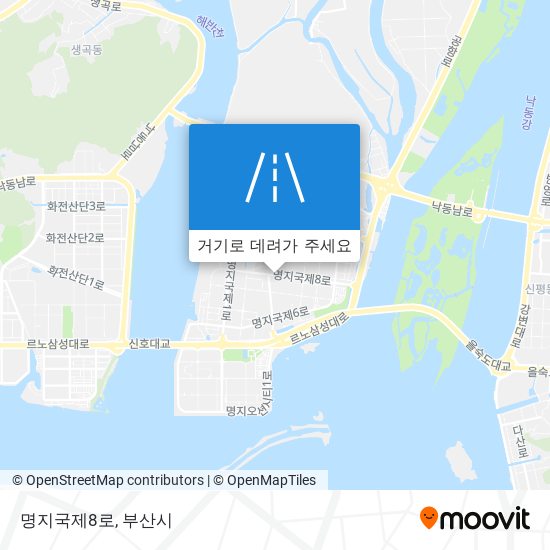 명지국제8로 지도