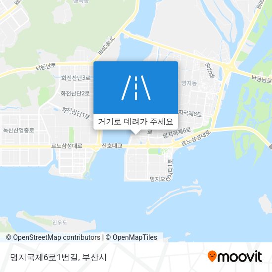 명지국제6로1번길 지도