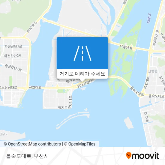 을숙도대로 지도
