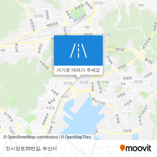 진시장로20번길 지도