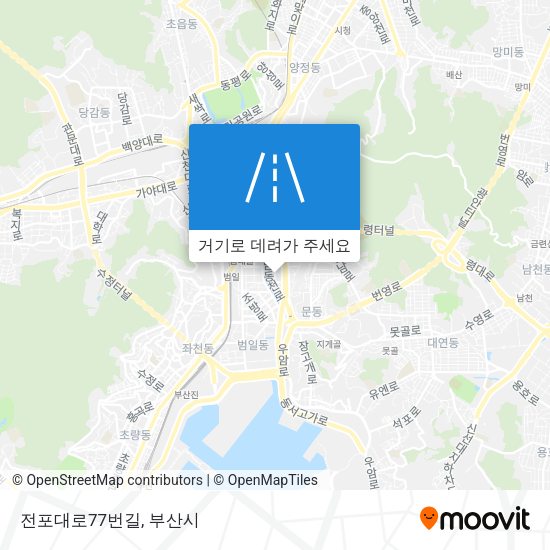 전포대로77번길 지도
