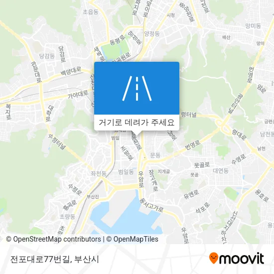 전포대로77번길 지도