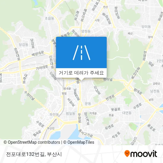 전포대로132번길 지도