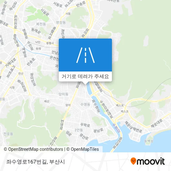 좌수영로167번길 지도