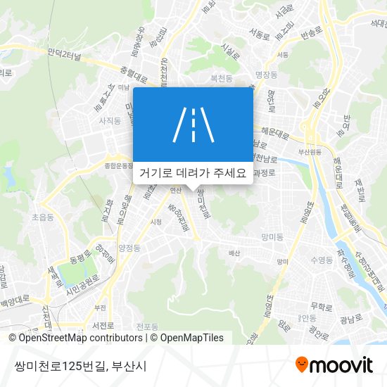 쌍미천로125번길 지도