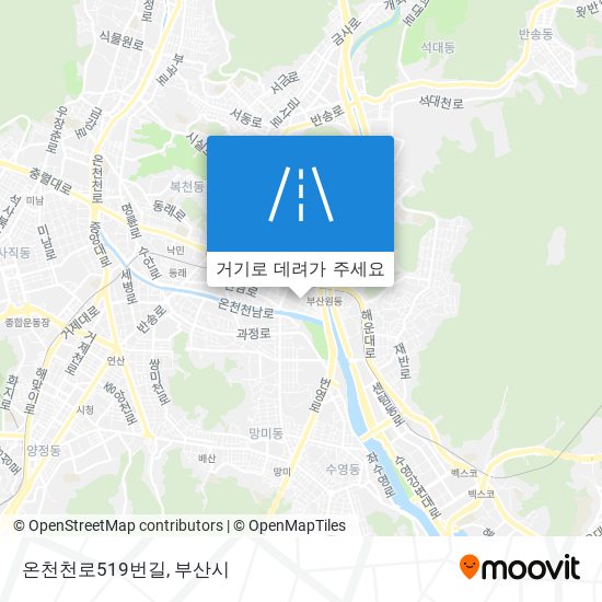 온천천로519번길 지도