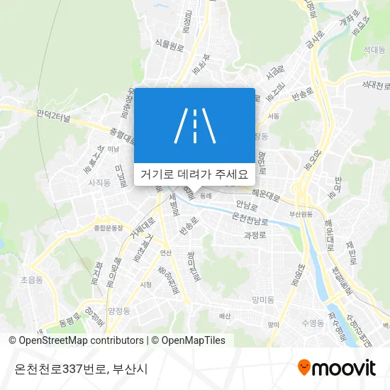 온천천로337번로 지도
