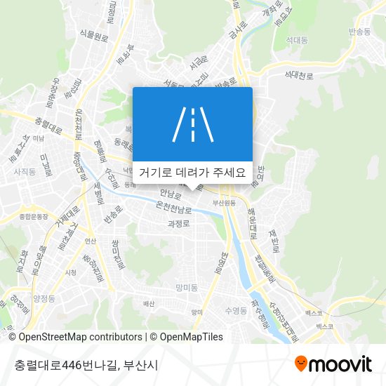 충렬대로446번나길 지도
