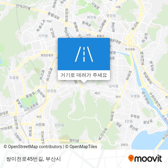 쌍미천로45번길 지도