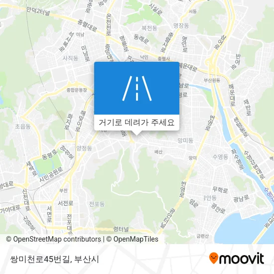쌍미천로45번길 지도