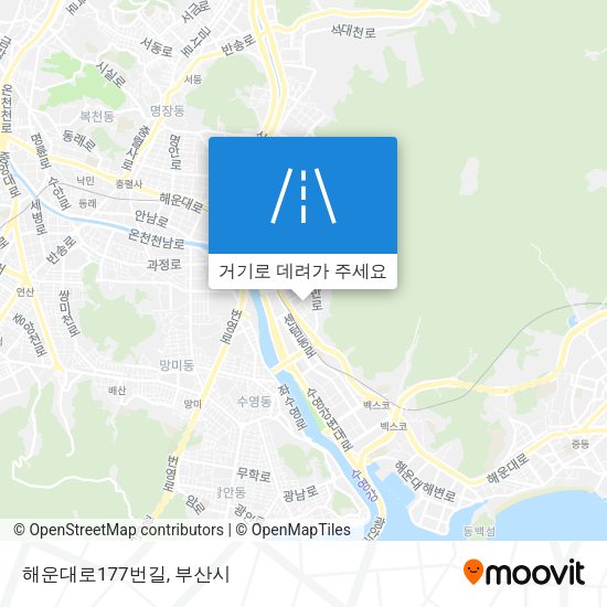 해운대로177번길 지도