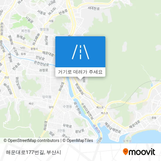 해운대로177번길 지도