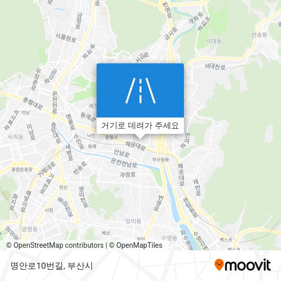 명안로10번길 지도