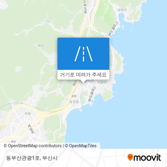 동부산관광1로 지도