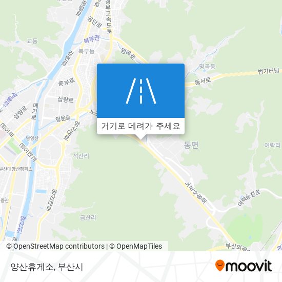 양산휴게소 지도