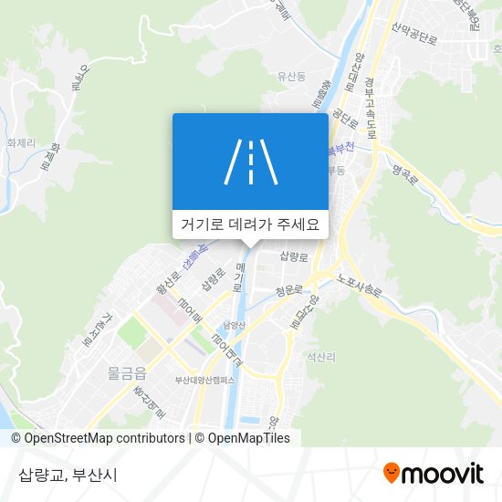 삽량교 지도