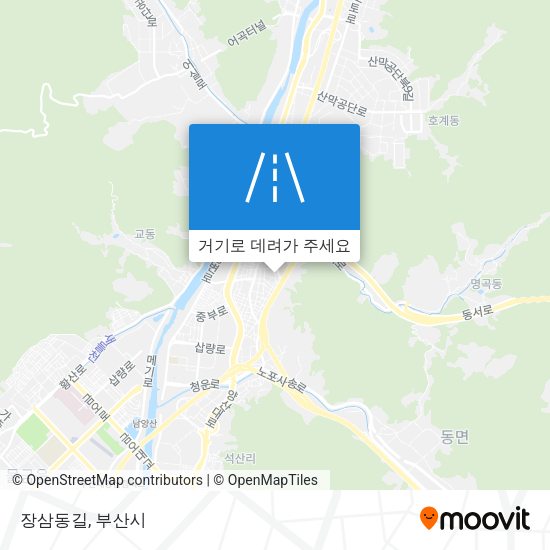 장삼동길 지도