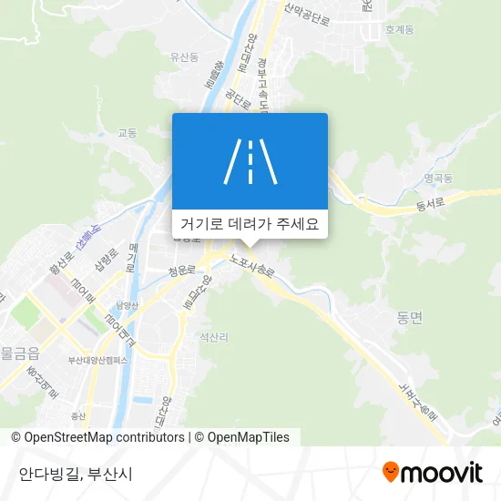 안다빙길 지도