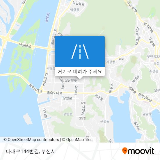 다대로144번길 지도